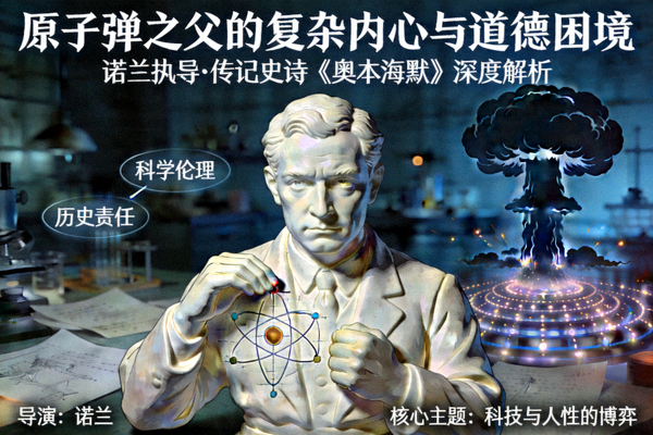 电影《奥本海默》深度解析配图 - 原子弹之父的复杂内心与道德困境，诺兰执导的传记史诗